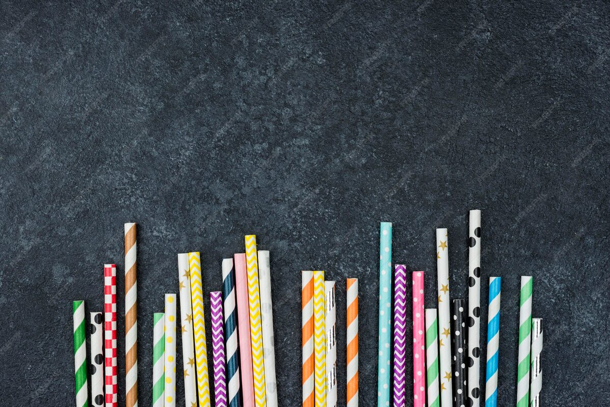 Renkli Kağıt Pipet